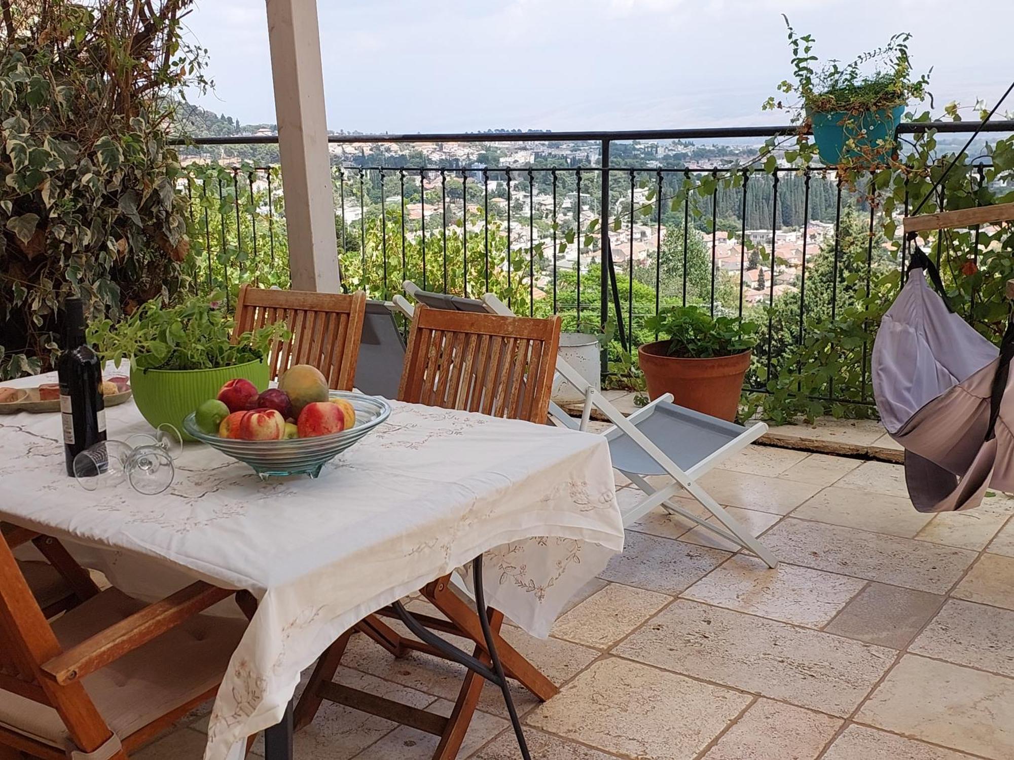 Ferienwohnung Neve Nof Rosch Pina Exterior foto